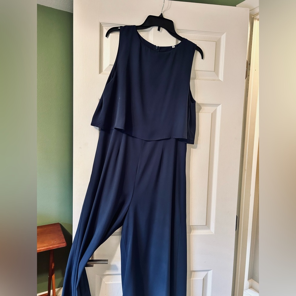 Elegant Navy Blue Jumpsuit
